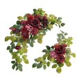 thumbnail image 1 of S SERENABLE 2Pcs Wedding Arch Flowers Artificial Flower Rustic Centerpiece Wedding Decor Flower Arrangement for Wedding Ceremony Backdrop Red, 1 of 8