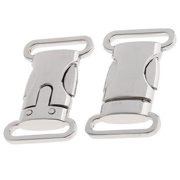S SERENABLE 2x 2 Pack Hardware Adjustable Side Release Buckles for Backpack belt pocket Garment,Shoes Parts Strap Webbing, 2 Sizes ( 20mm 25mm ) for Choose