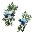 thumbnail image 1 of S SERENABLE 2x Artificial Flowers Swag Set Artificial Wedding Arch Flowers Decorative Rustic Welcome Sign Decoration for Party Wall Decor BLue, 1 of 8