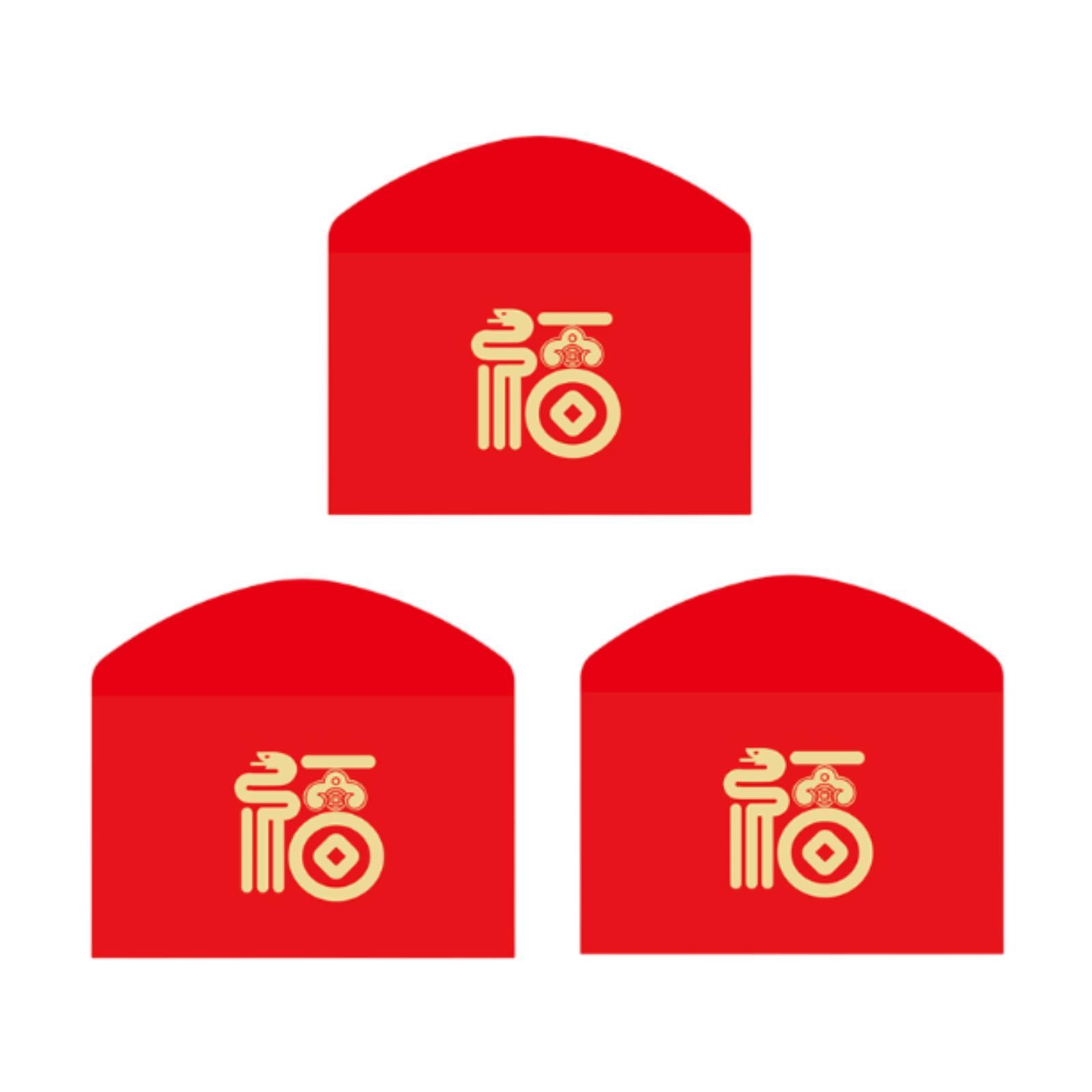 S SERENABLE 3 Pieces Chinese Lunar New Year Red Envelopes Spring