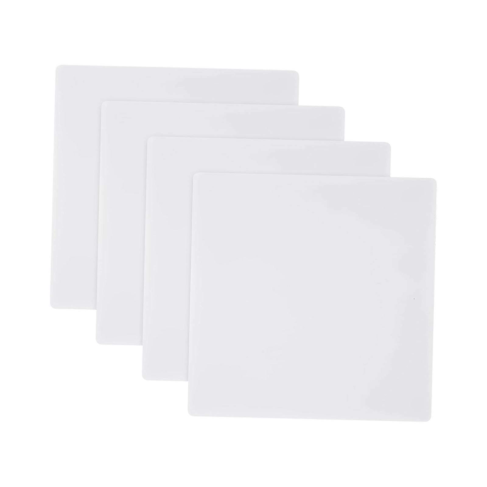 S SERENABLE 4 Pieces Cutting Mats Double Sided Non Slip Quilting Mats Sewing Accessories PP Material Multiple Purposes Stable Surface Suitable for Projects Crafts Sewing Modeling 25.4cmx25.4cm