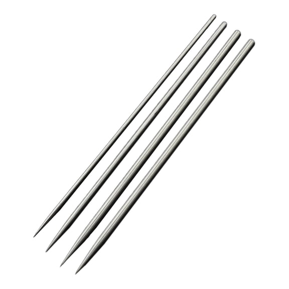 S SERENABLE 4 Pieces Needle Crafting Sticks Stainless Steel Clay Modeling Rod Detail Engraving Tool Sculpture Art Kit Suitable for Ceramic Projects Jewelry Creati