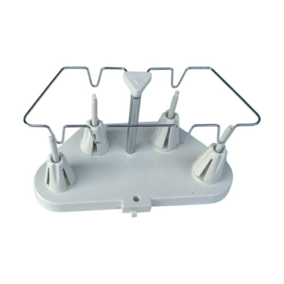 S SERENABLE 4 Thread Spool Holder Adjustable Thread Frame Hold up to 4 Spools Metal Multipurpose Sturdy Sewing Machine Stand Thread Stand