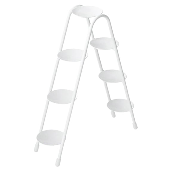 S SERENABLE 4 Tiers Cupcake Display Stand Iron Dessert Stand Multifunction Cupcake Holder Cupcake Display Rack for Shower Graduation White A
