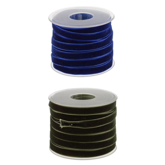 S SERENABLE 40 Yard 10mm 3/8'' Width Velvet Ribbon Velvet Decoration Ribbon Loop Ribbon Gift Ribbon Adornment Ribbon For Crafts Floral Wrapping Dress Decor Making Party Embellishment