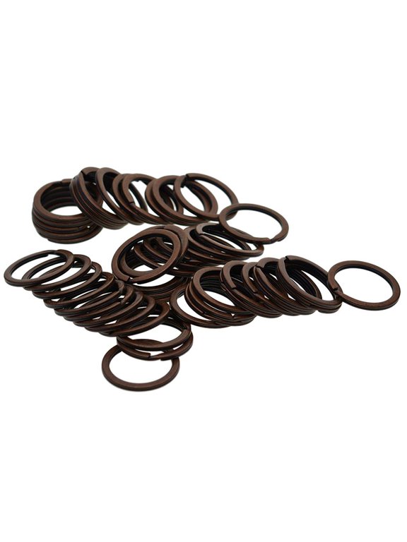 S SERENABLE 50x Split Round Metal Keyring For Home,Car Key/Lanyards/ Craft Organization 32mm