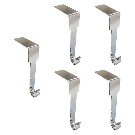 S SERENABLE 5Pcs Christmas Stockings Holder Fireplace Stocking Hanger Stocking Holders for Mantle for Hang Christmas Stockings Xmas Decor Style A