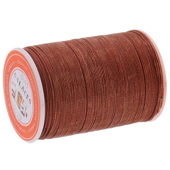 S SERENABLE 8 0.45mm ed Polyester Ribbon Round Cord Saddlery Thread ed Thread Thread Cord for Leather Sewing Crafts 2 Coffee 2