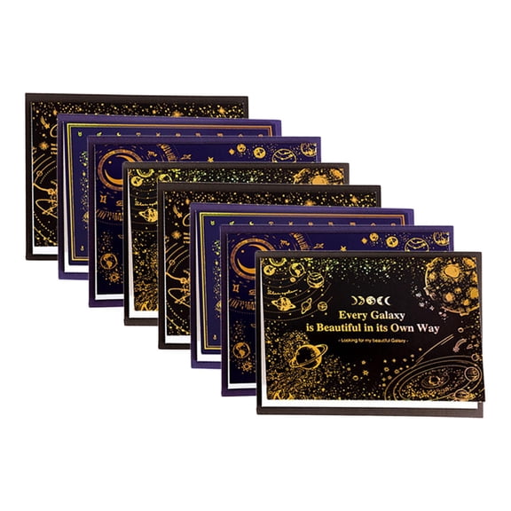 S SERENABLE 8Pcs Multicolor Blank Cards and Envelopes Luxury Greeting Cards Postcard Note Cardstock Home Wedding Birthday Invitations Thank You Graduations