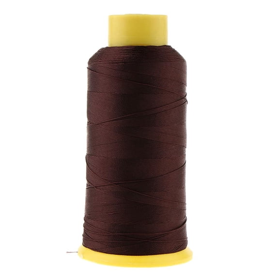 S SERENABLE 900 Meters of 210D Reinforced Nylon Threads for Canvas Leather Upholstery - Coffee, as described