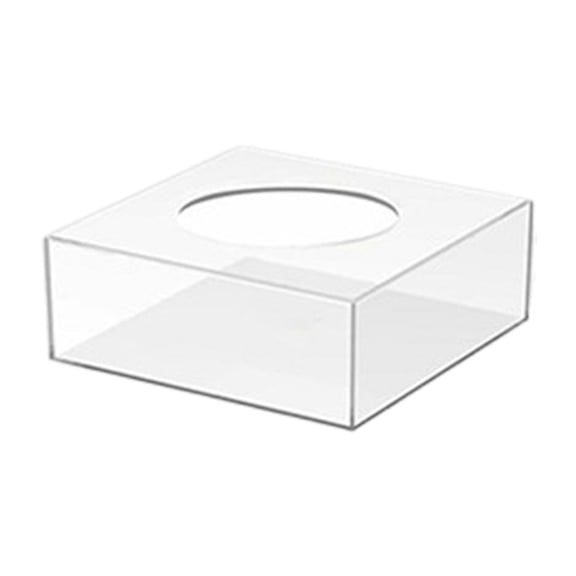 S SERENABLE Acrylic Cake Stand, Square Display Box,DIY Party Buffet Storage Riser, for Wedding, Tabletop, Holiday ,Centerpiece Decoration 20cmx20cmx10cm