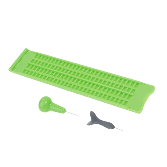 S SERENABLE Braille Board Portable Braille Fingerboard Writing for Men Women Home Adults