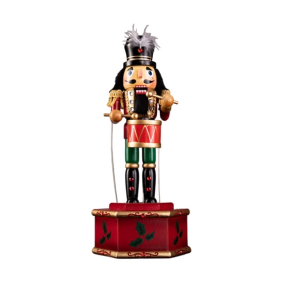 S SERENABLE Christmas Nutcracker Figurine Christmas Decoration Music Desktop Ornament for Desk Holiday Table Centerpiece Party