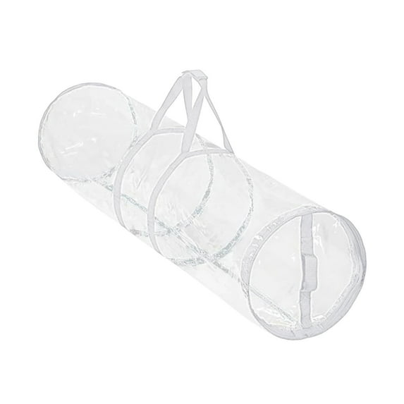 S SERENABLE Christmas Wrapping Paper Organizer Bag Clear Heavy Duty PVC ...