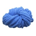 thumbnail image 1 of S SERENABLE Chunky Chenille Yarn Acrylic Fibers Gauge 7 Jumbo Giant Washable Bulky Yarn Thick Yarn for Sofa Throw Crocheting Hat Blanket Blue, 1 of 8