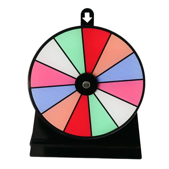 S SERENABLE Color Rotating Wheel Drinking Game for Adults Acrylic Reusable Roulette Wheel Fortune Wheel for Club Shops Gatherings Show