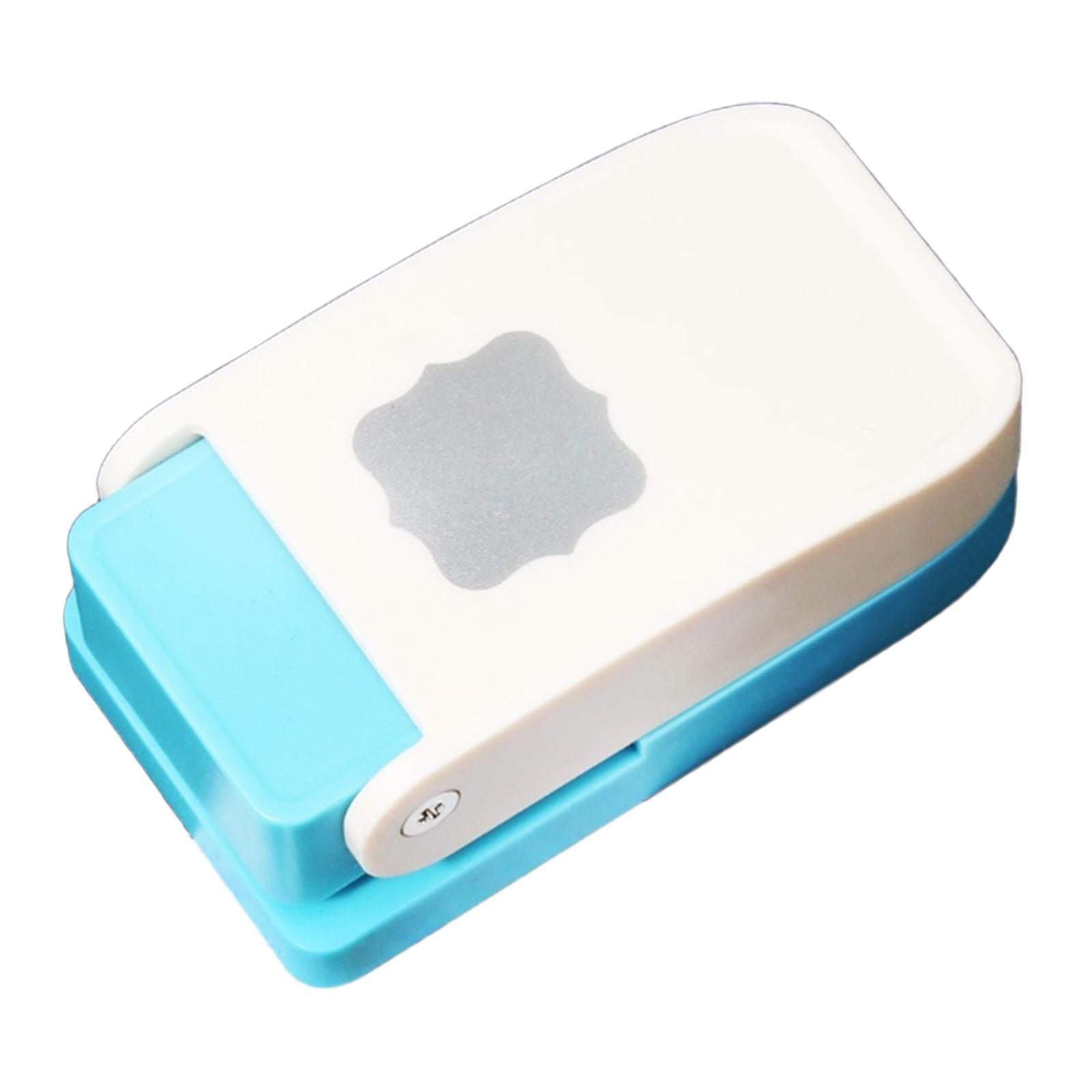 S SERENABLE Craft Hole Punch Single Crafting Scrapbook Punches Small Paper Puncher Art Cutter Tool Mini Cutter Punchers Portable PP Material Suitable for Handmade Card Making Office Square frame