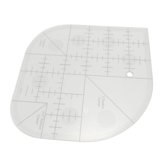 S SERENABLE Creative Curved Corner Quilt Ruler Quilting Template Patchwork Domestic Sewing Drawing Quilting Template Sewing Machine Maker DIY Measure Crafts