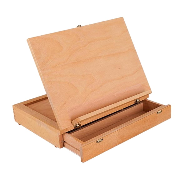 S SERENABLE Desk Easel - Table Desk Top Easel Box with Art Supply Storage Drawer, Adjustable Easel for Painting, Drawing, Sketching for Kids Beginners Artist