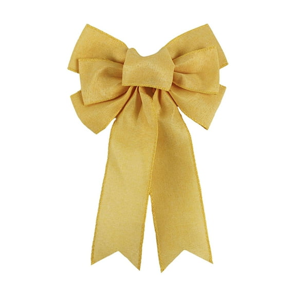 S SERENABLE Easter Wreath Bow Ornament,Easter Decor,Spring Wreath Bow for Front Door for Wedding Front Door Tree Holiday Home , Yellow