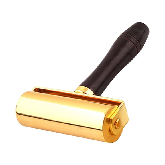 S SERENABLE Edge Roller Leather Rolling Craft Roller Leathercraft Metal DIY Craft Leather Glue Laminating Roller for Adult