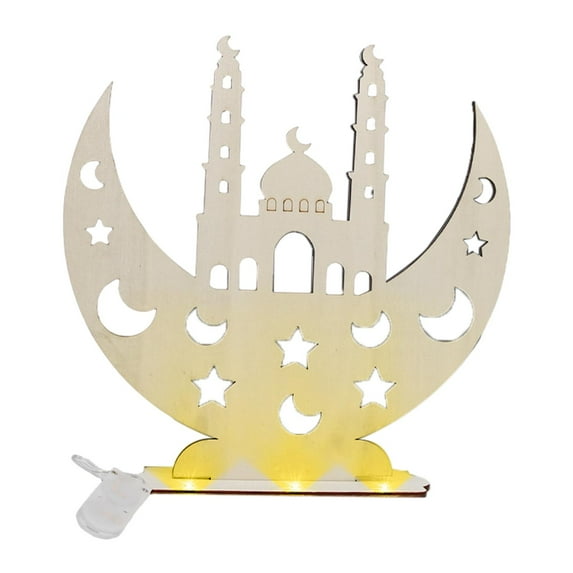 S SERENABLE Eid AL Desk Centerpieces Carving Sculpture Ramadan Home Decor for Birthday Gift Hallway Cabinet Office Fireplace A
