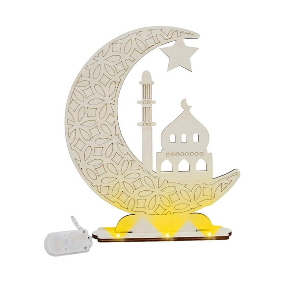 S SERENABLE Eid AL Desk Centerpieces Carving Sculpture Ramadan Home Decor for Birthday Gift Hallway Cabinet Office Fireplace D