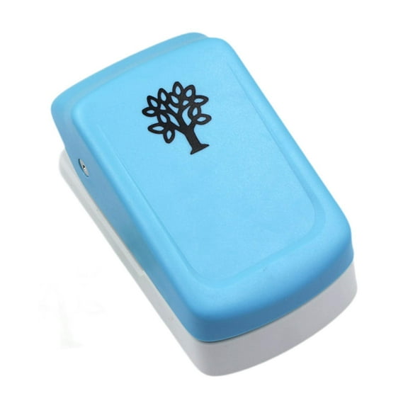 S SERENABLE Embossing Puncher Craft Lever Punch Multifunction Crafts Project Mini Fancy Punch DIY Supplies for Home Self Made Index Label Tree Shape