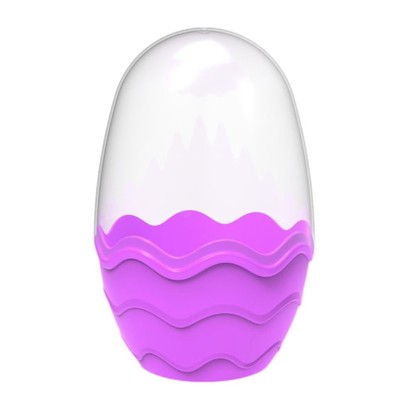 S SERENABLE Empty Easter Eggs Fillable Egg Shaped Baskets Containers Decorative Treasure Box Ornament Interactive Toys Portable PP Material Suitable for Easter Events Party Favors Wedding purple