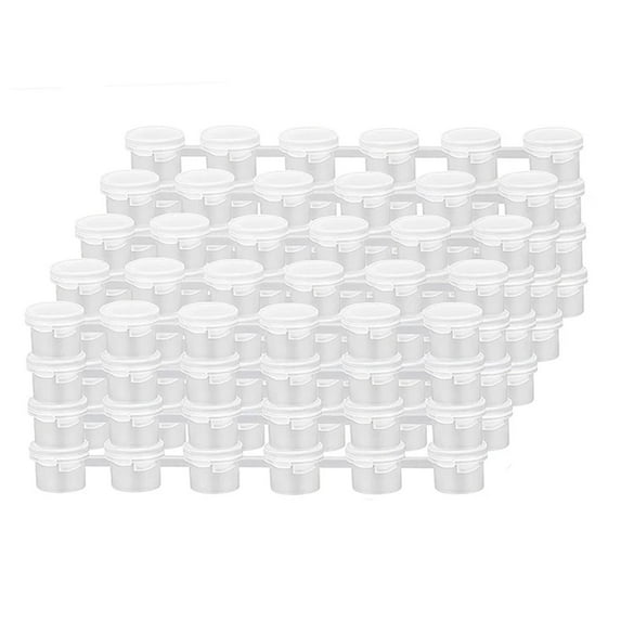 S SERENABLE Empty Paint Pots Strips Acrylic Paint Containers Arts DIY Adult Kids Painting Empty Paint Strips for Home Classrooms Supplies 20pcs 2ml 15cm