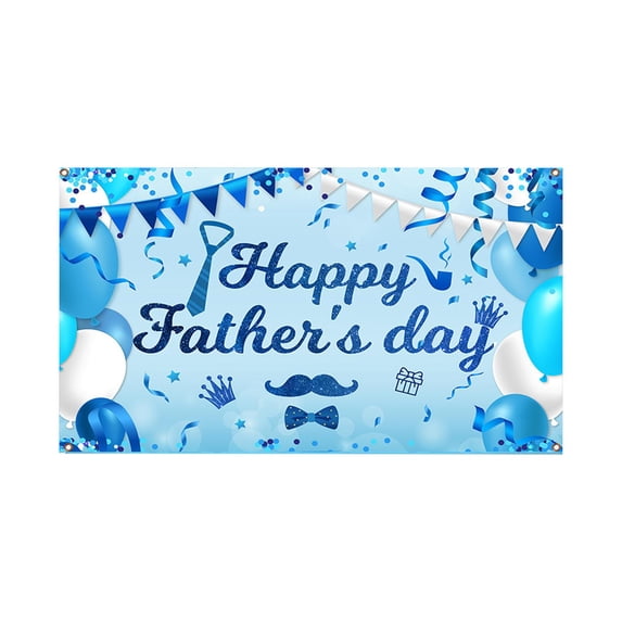 S SERENABLE Father's Day Backdrop Banner Decorative Flag Party Supplies Father's Day Photography Background for Festival, Indoor, B