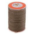 thumbnail image 1 of S SERENABLE Flat Waxed Thread for Leather Sewing, 93 Yards 0.65mm Leather Thread Waxed String Polyester Cord for DIY Hand Leather Craft Stitching Bookbinding , Coffee, 1 of 6