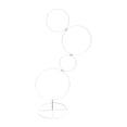 thumbnail image 1 of S SERENABLE Flower Display Stand ,Round Backdrop Rack ,Metal Aisle Decor ,Party Floral Shelf Flower Arrangement Holder for Birthday Party White, 1 of 8