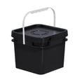 thumbnail image 1 of S SERENABLE Food Storage Pail Square Bucket with Handle and Lid Heavy Duty Container Paint Bucket for Industrial Paint Water Kitchen Home 8L, 1 of 8