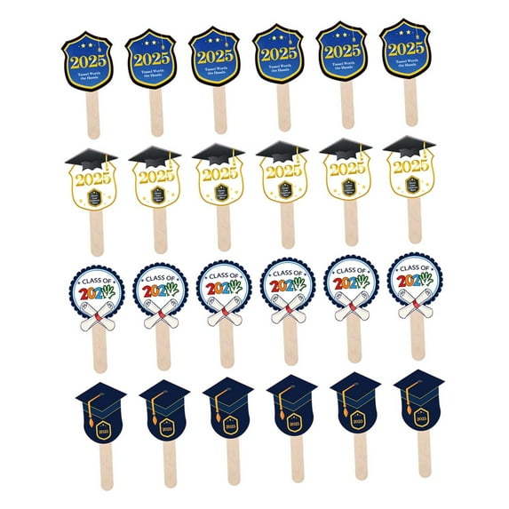 S SERENABLE Graduation Fan Keepsake Graduating Friends Gifts for College Souvenirs Class 24pcs