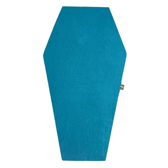 S SERENABLE Halloween Decorations Prop Decorative Candy Box Small Wooden Box Mini Casket for Party Favors Gothic Room Decor Blue