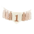 thumbnail image 1 of S SERENABLE High Chair Banner Bead Tassel Garland, Burlap Highchair Banner, Wood Bead Tassel, 1ST Birthday Banner for Boys Girls Bedroom Brown, 1 of 8