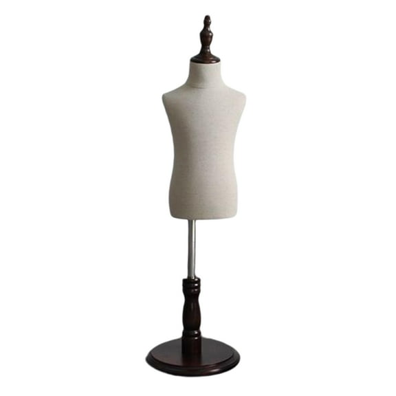 S SERENABLE Kids Unisex Manikin Adjustable Display Model with Wooden Base Steel Support Light Weight Easy Assembly Suitable for Girls Boys Dressmakers Sewing Jewe 4 Years Old