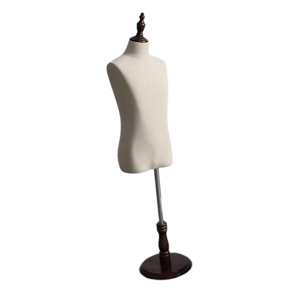 S SERENABLE Kids Unisex Manikin Adjustable Display Model with Wooden Base Steel Support Light Weight Easy Assembly Suitable for Girls Boys Dressmakers Sewing Jewe 8 Years Old