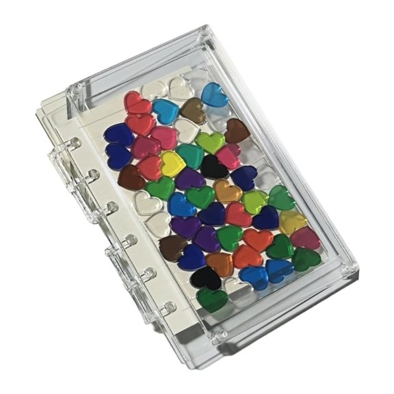S SERENABLE Loose Page Diary Book for Journaling Drawing Note Taking A7 Heart