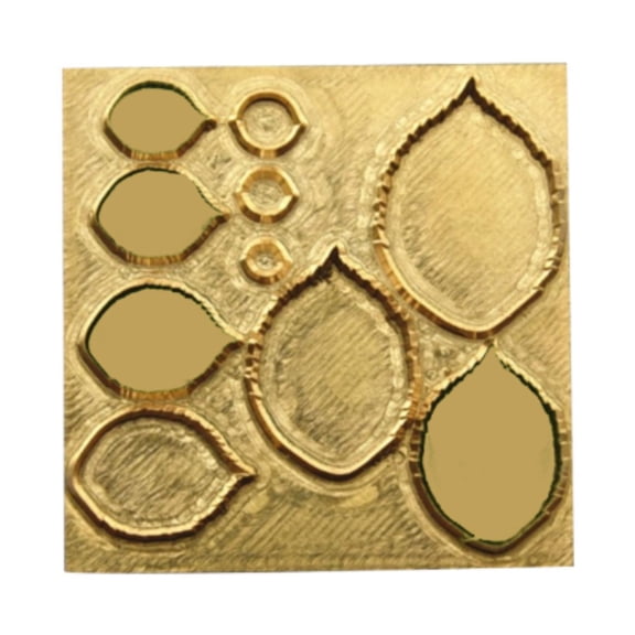 S SERENABLE Miniature Clay Model Embossing Tools Reusable Flower Shapes Craft Tool Die Cuts for Christmas DIY Decorative Embossing Kitchen B
