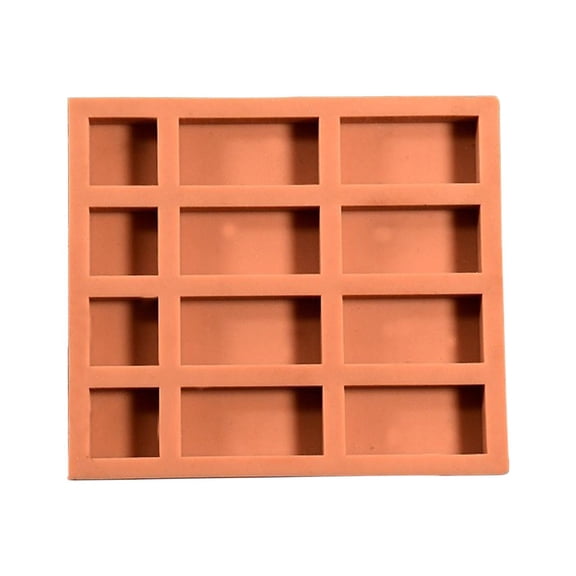 S SERENABLE Miniature Model, Miniature Brick, Model Brick, Building Wall, Creative Tool, Architectural Simulation, Easy Demolding for Model Making, Sand Table, Di 12 Bricks