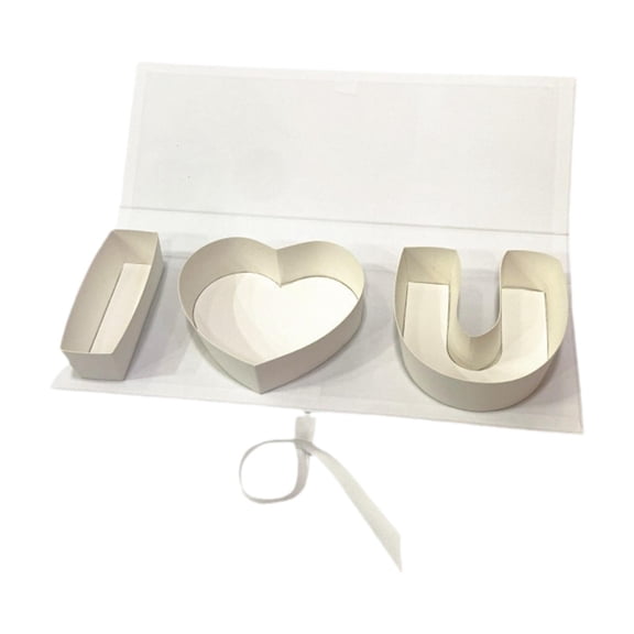 S SERENABLE Mother Day Gift Empty Box Creative Gift Box for Valentines Day Party Mother White