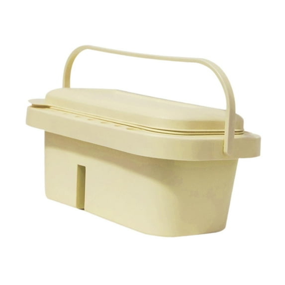 S SERENABLE Paint Brush Basin Artist Pen Washer Water Bucket with Brushes Holder Paint Brush Washer Kids for Drawing Acrylic Oil Painting Yellow