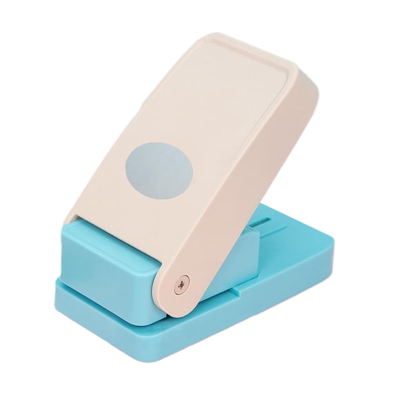 S SERENABLE Paper Puncher Hole Puncher Tab Punch Scrapbook Loose Leaf Separator Label Punch DIY Craft Supplies Strong PP And Metal Suitable for Teachers Students Oval