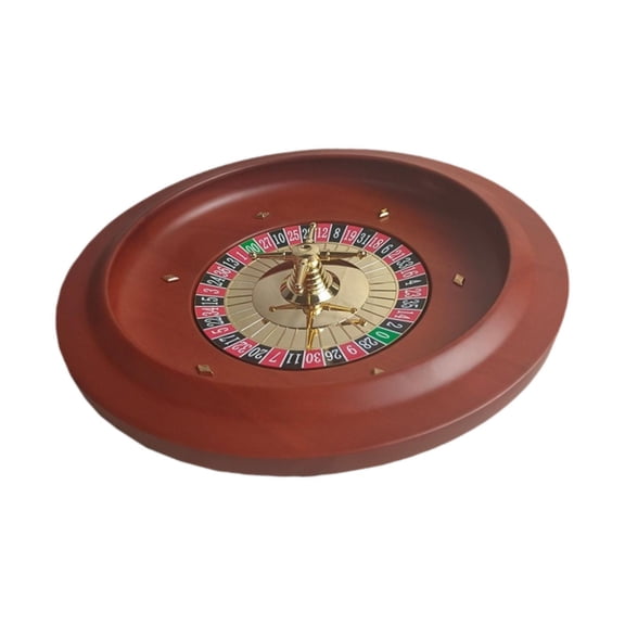 S SERENABLE Party Roulette Wheel Wooden Roulette Wheel Party Supplies Trending Wood Rotating Adult Game Turntable for Travel Bar Gathering