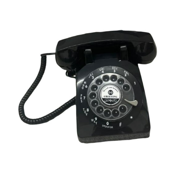 S SERENABLE Phone Vintage Phone Classic Versatile Rotary Phone for Birthday Bridal Shower Black