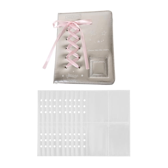 S SERENABLE Photo Album, Card Album, 10 Pages, 4 Pockets, Card Binder, Photo Albums for Valentine's Day, Family, Anniversary, Holiday Pictures