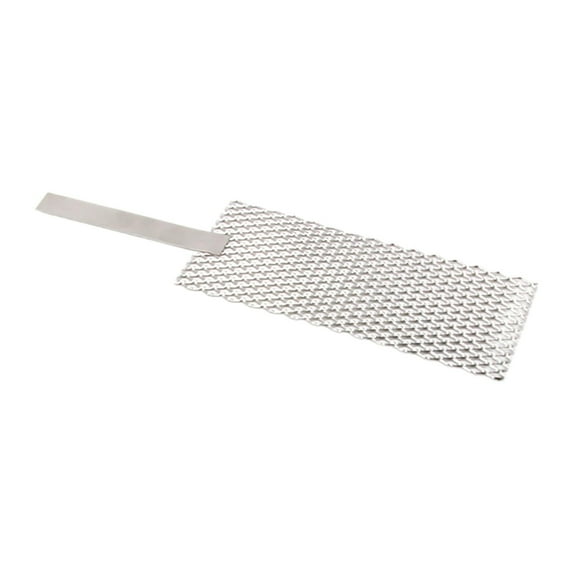 S SERENABLE Platinized Titanium Mesh Titanium Anode Jewelry Plating Tool Grid for Manufacturing Electrolysis Good Electrical Conductivity 6cmx15cm With handle