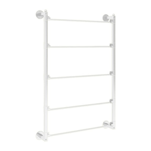 S SERENABLE Ribbon Organizer, Tie Holder, Wall Mount, Yarn Storage, Display Stand, Towel Holder, Belt, Trouser Hanger for Sewing, Crafting, Room, White